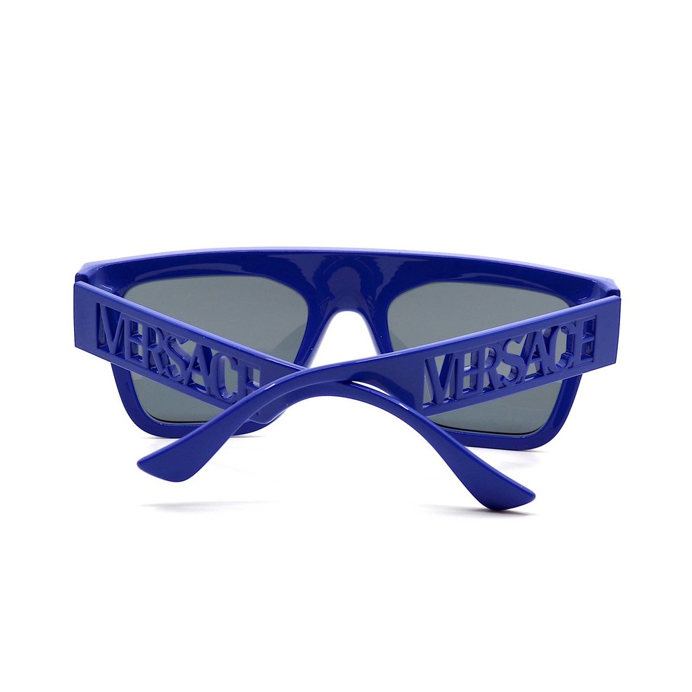 VERSACE VE4430U 529487 BLUE DARK GREY LENS AUTHENTIC SUNGLASSES - Picture 7 of 14